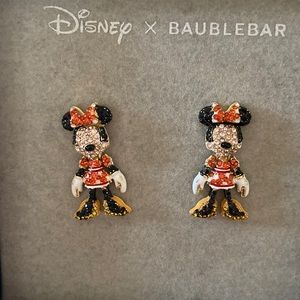 Mini Mouse Rhinestones Dangling Earrings